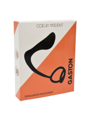 GASTON, Stimulateur Prostatique dans un silicone doux et lisse - POM014BLK